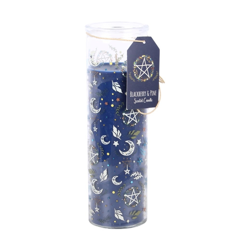 Something Different - Solstice Spell Print Blackberry & Pine Tube Scented Candle - Multicolours